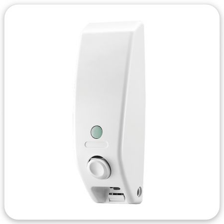 350ml White Wall Mounted Plastic Dispenser - Classical wall mounted manual soap dispenser